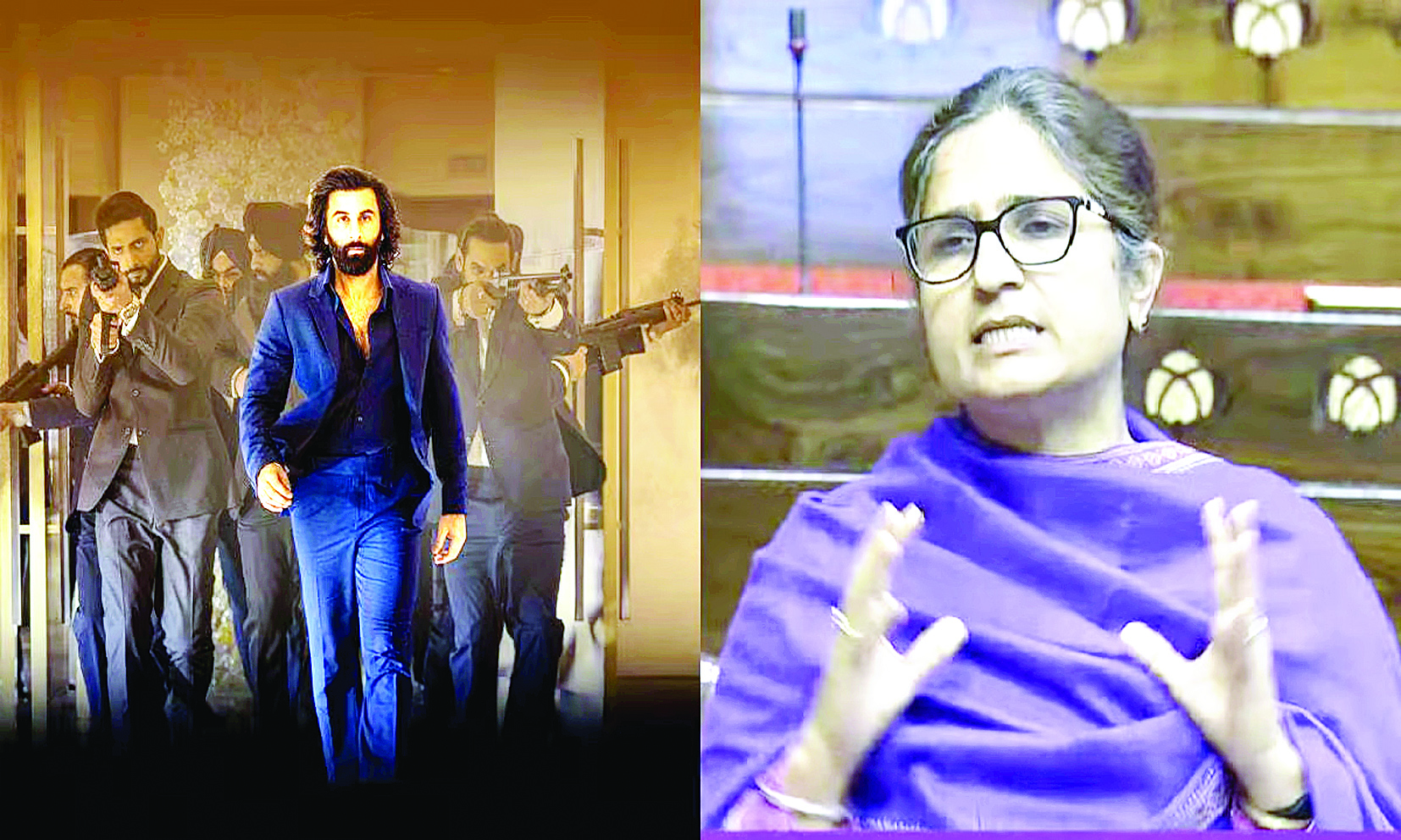 कांग्रेस सांसद रंजीत रंजन ने राज्यसभा में &lsquo;एनीमल&rsquo; की आलोचना की