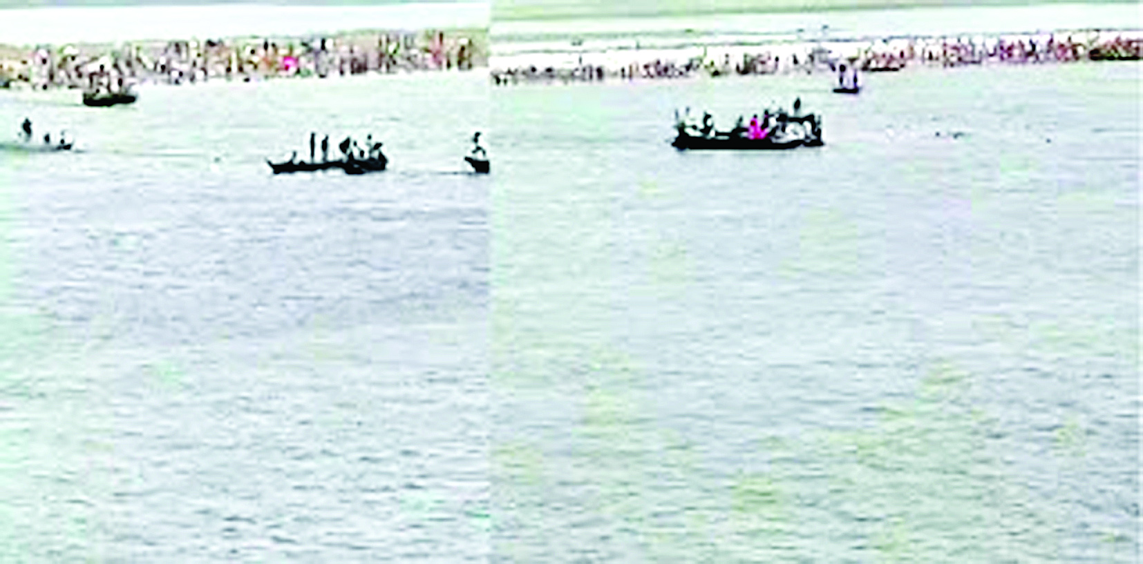 पटना में श्रद्धालुओं से भरी नाव गंगा में पलटी, परिजन हुए बेहाल