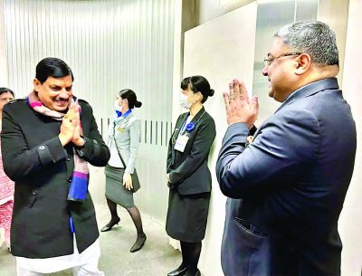 चार दिवसीय टोक्यो दौरे पर पहुंचे एमपी के सीएम मोहन यादव, भारतीय समुदाय ने किया स्वागत 