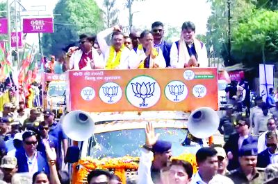 जगदलपुर में सीएम साय ने किया रोड शो 