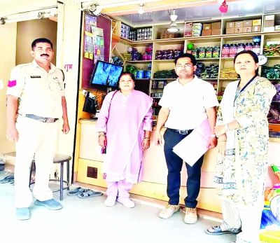 राष्ट्रीय तम्बाकू नियंत्रण कार्यक्रम के तहत चालानी कार्रवाई, 18 चालान काटे 