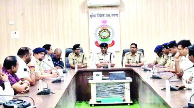 रामनवमी शोभायात्रा को लेकर पुलिस कंट्रोल रूम में हुई अहम बैठक