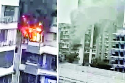 बोरीवली में 12 मंजिला दत्तानी टावर में भीषण आग लगी